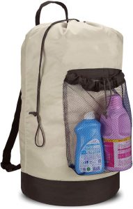 Dalykate Backpack Laundry Bag, Shoulder Straps and Mesh Pocket