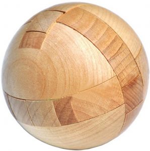 Wooden Puzzle Magic Ball, Brain Teasers Toy