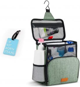 Shower Caddy Tote Bag, Hiverst Hanging Toiletry Bag