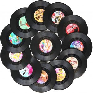 Funny Coasters, Sayings Vinyl Record Disk