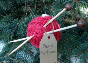Christmas Knitting Ornament