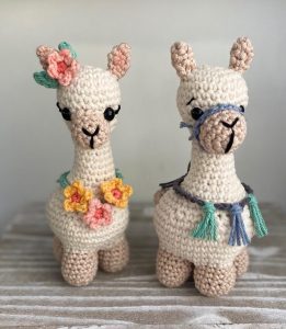 Llama crochet figure