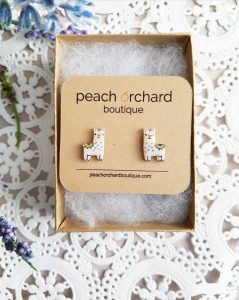 Llama earrings