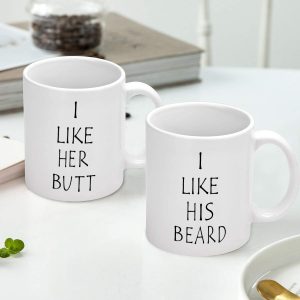 Couples Funny Coffee Mug, Set Wedding Gifts