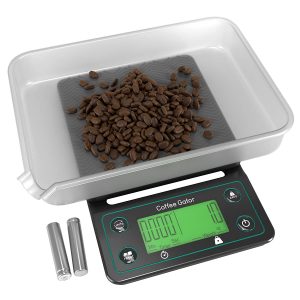 coffee scale with timer green lcd display