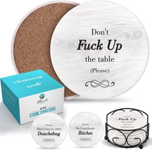 Coasters for Drinks with Holder