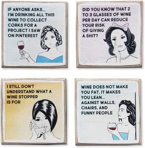 Funny Sayings Coaster Set