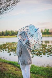 Raining Men Clear Bubble Dome Umbrella