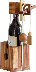 Wine Bottle Wooden Puzzle