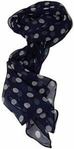 Love Lakeside Polka Dot Silk Blend Modern Scarf