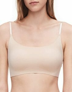 Calvin Klein Women's Invisibles Comfort Seamless Adjustable Skinny Strap Bralette Bra