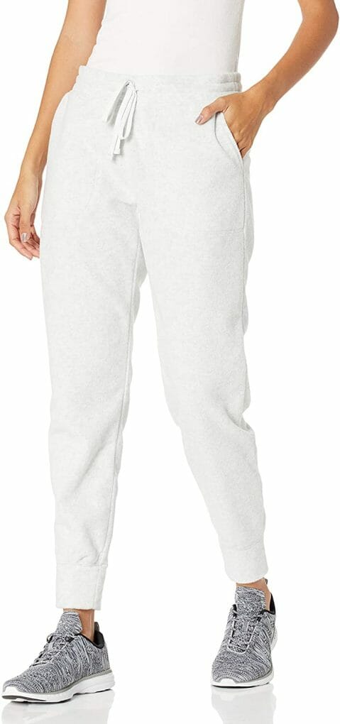 high waisted fleece joggers