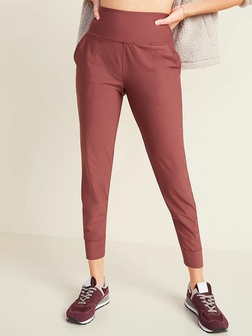 maroon womens joggers