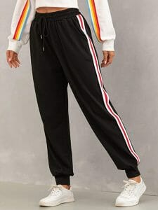 Contrast Tape Jogger Pants