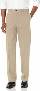 Savane Men's Flat Front Stretch Ultimate Performance Chino