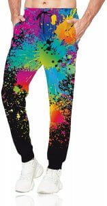 Splash-Color Jogger Pants