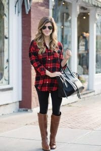 Go Casual With a Plaid Tunic Button Up