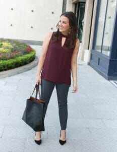 Mauve to Burgundy Tops