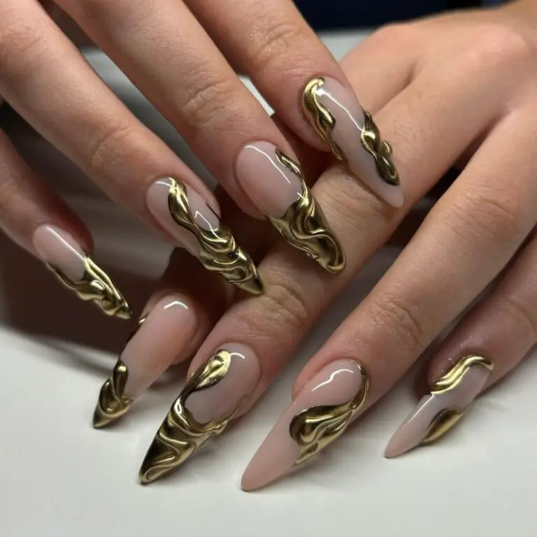 20 Gold Nail Ideas to Shine Bright: The Golden Hour