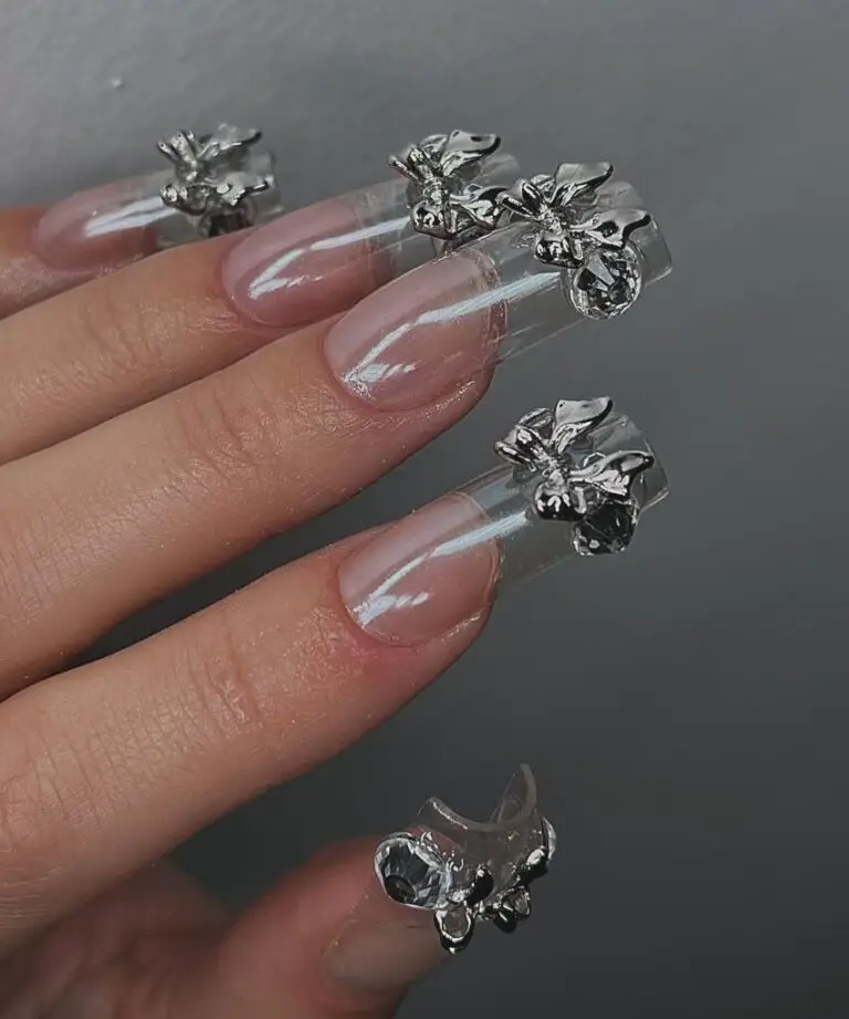 21 Stunning Clear Nail Designs You’ll Love: See-Through Chic