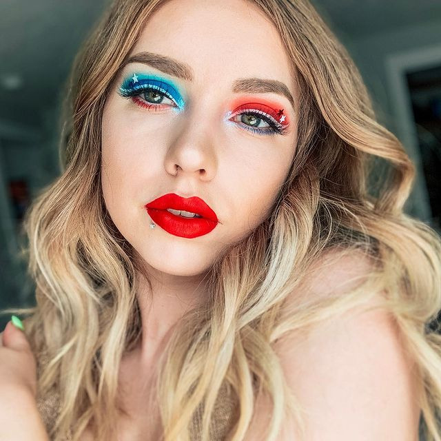 25 Festive Makeup Looks for the 4th of July: Patriotic Glam