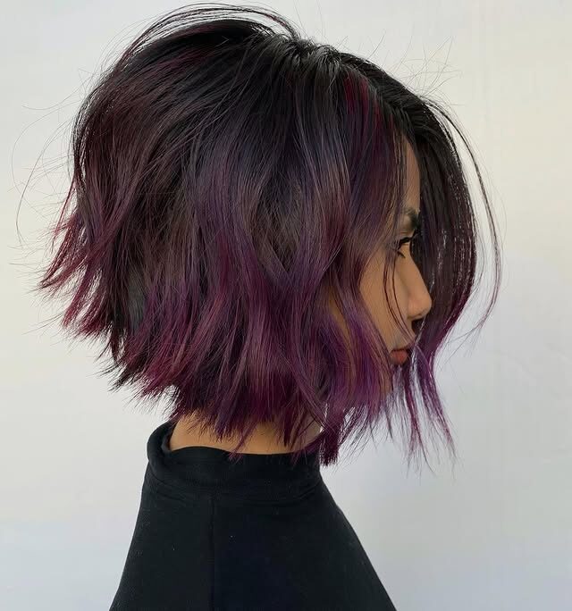 25 Enchanting Midnight Purple Hair Ideas to Try This Season